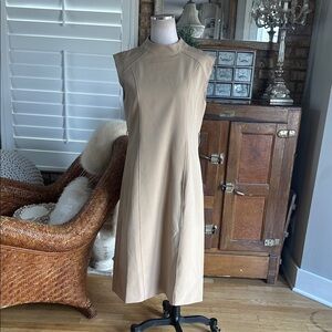 GracÍa Mandarin Collar Midi Dress LARGE NEW NO BELT
